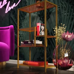 KARE Design Olohuone|Hyllyt*Loft Hylly, Kulta 100x60cm