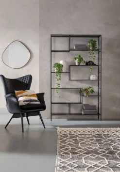 KARE Design Olohuone|Hyllyt*Loft Hylly, Musta 115x195cm