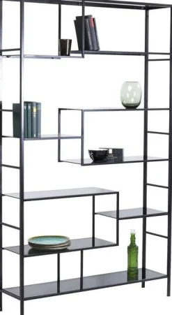 KARE Design Olohuone|Hyllyt*Loft Hylly, Musta 115x195cm