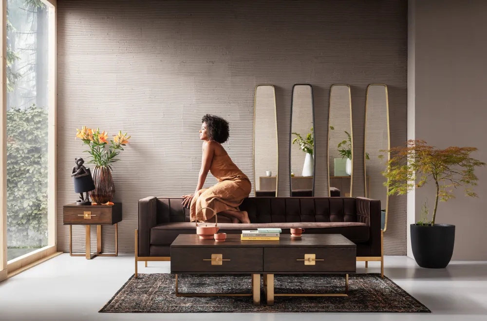 KARE Design Sohvat*Loft Sohva 3-istuttava, Ruskea