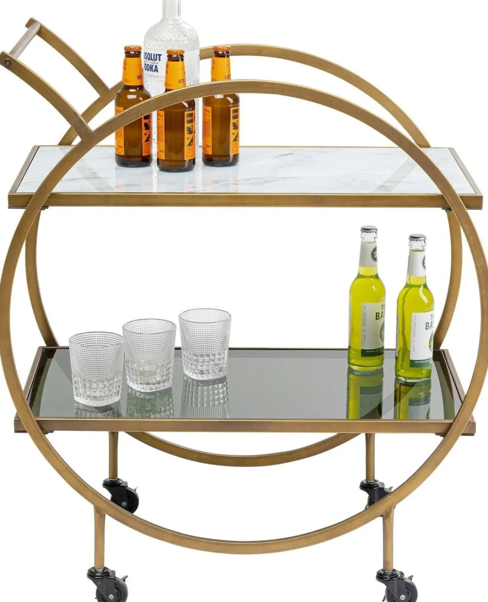 KARE Design Baarit*Loft Tarjoiluvaunu, Messinki