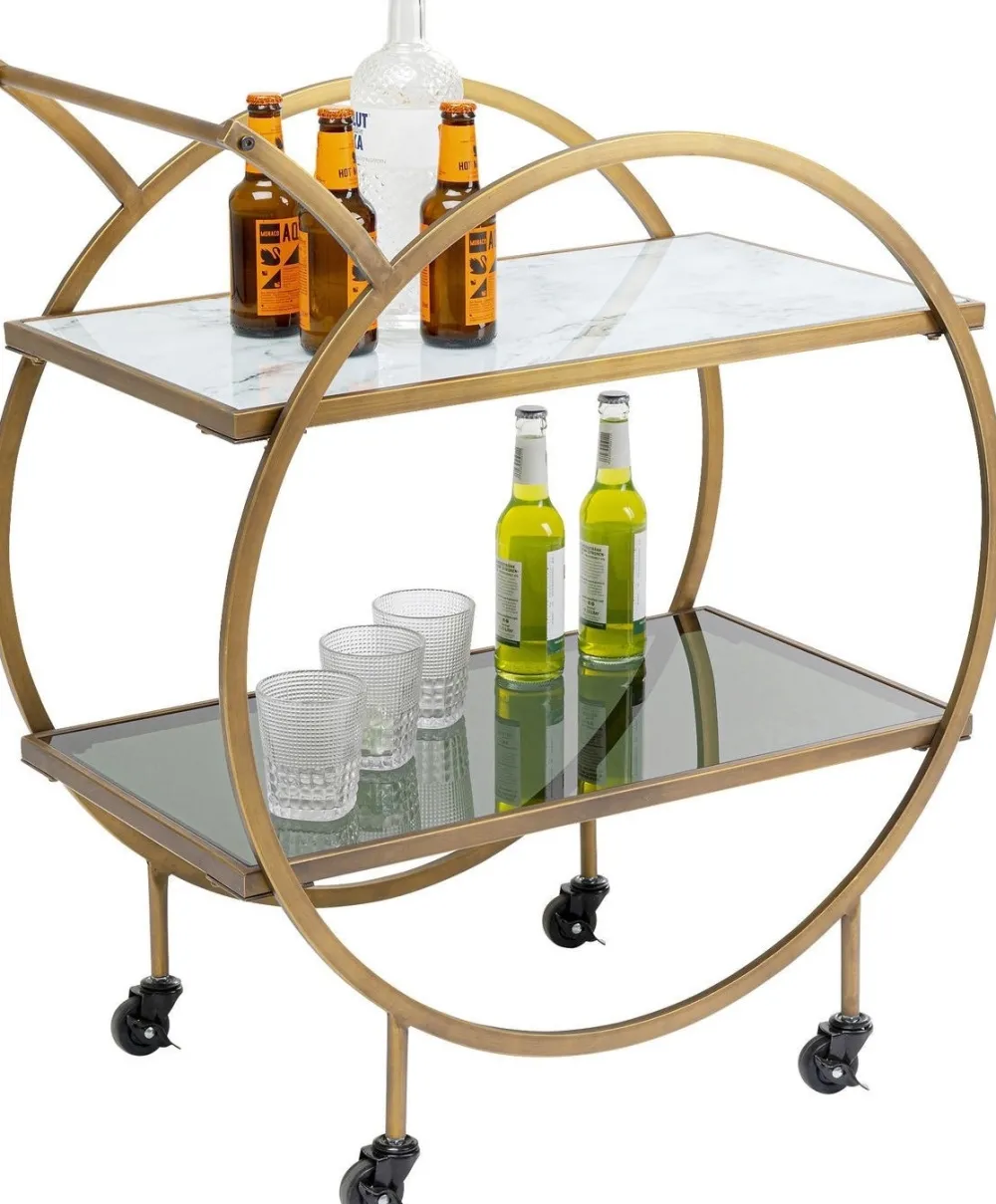 KARE Design Baarit*Loft Tarjoiluvaunu, Messinki