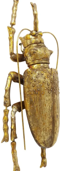 KARE Design Seinäkoristeet*Longicorn Beetle Kovakuoriainen Seinäkoriste, Kulta