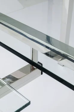 KARE Design Työpöydät*Lorenco Corner Työpöytä, Toimistopöytä, Kromi 210x180cm