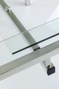 KARE Design Työpöydät*Lorenco Corner Työpöytä, Toimistopöytä, Kromi 210x180cm