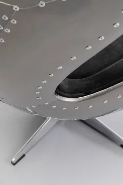 KARE Design Nojatuolit*Lounge Black Graphit Kääntyvä Nojatuoli