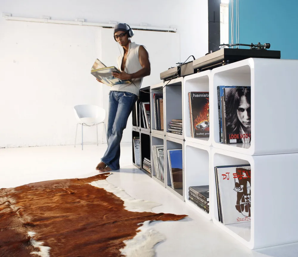 KARE Design Hyllyt*Lounge Cube MDF Kuutio Valkoinen