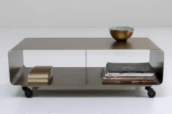 KARE Design Tv -Tasot*Lounge M Mobil Tv-taso, Pronssi 90x30cm