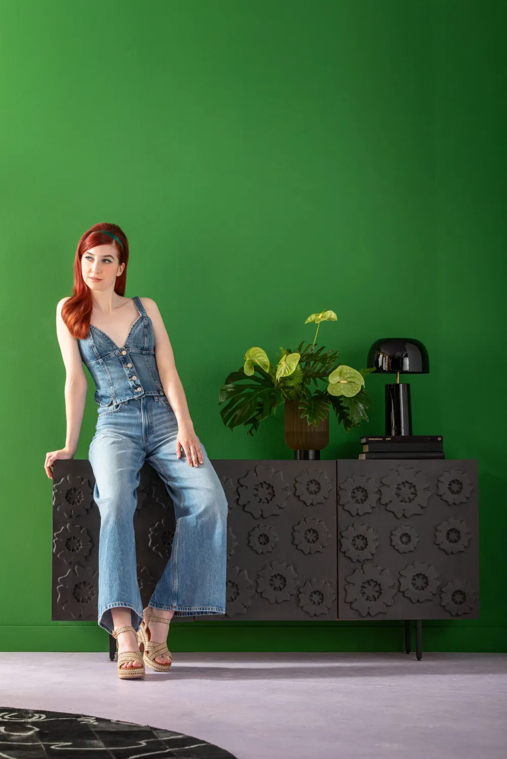 KARE Design Pöytävalaisimet*Loungy Pöytävalaisin Musta 38cm