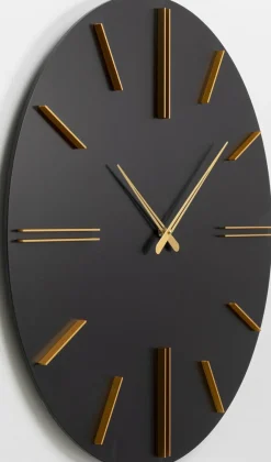 KARE Design Kellot*Luca Seinäkello Musta Ø70cm