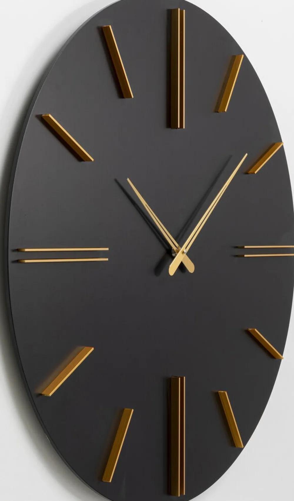 KARE Design Kellot*Luca Seinäkello Musta Ø70cm