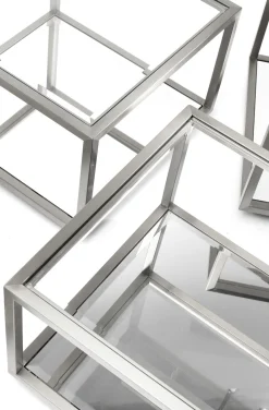 KARE Design Sohvapöydät|Olohuone*Luigi Sohvapöytä, Hopea (4/Setti)