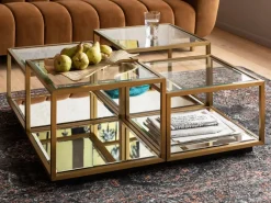 KARE Design Sohvapöydät|Olohuone*Luigi Sohvapöytä, Kulta (4/Setti)