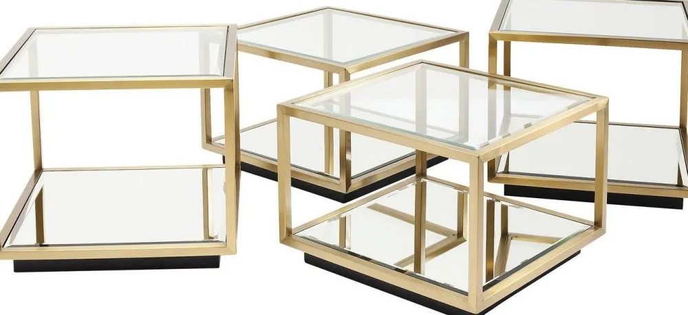 KARE Design Sohvapöydät|Olohuone*Luigi Sohvapöytä, Kulta (4/Setti)