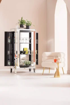 KARE Design Baarit*Luxury High Class Baarikaappi, Kaappi - Lasia, 84x152cm