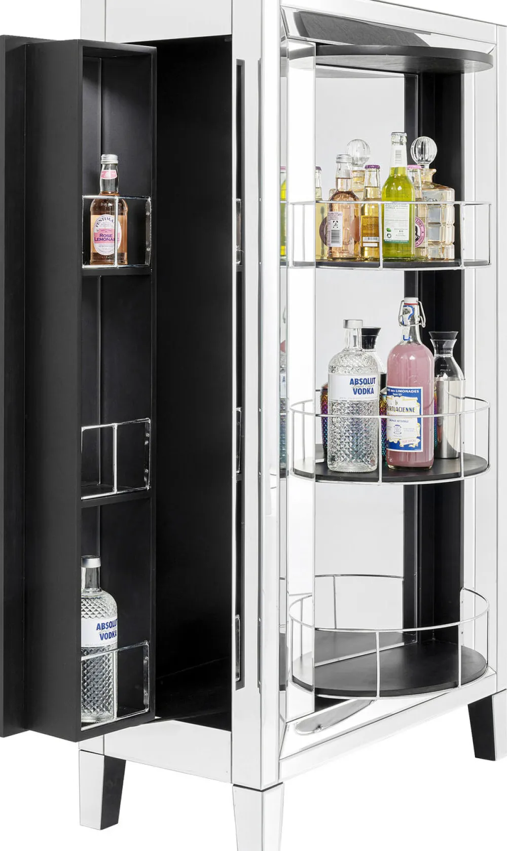 KARE Design Baarit*Luxury High Class Baarikaappi, Kaappi - Lasia, 84x152cm