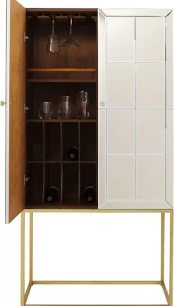 KARE Design Baarit*Luxury Pearl Baarikaappi 89x181cm, Peililasia