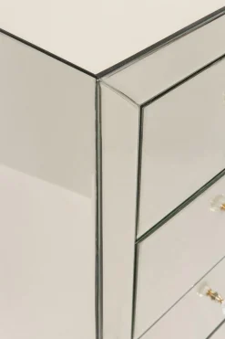 KARE Design Senkit|Olohuone*Luxury Pearl Korkea Lipasto, 5 Laatikkoa, Peililasia