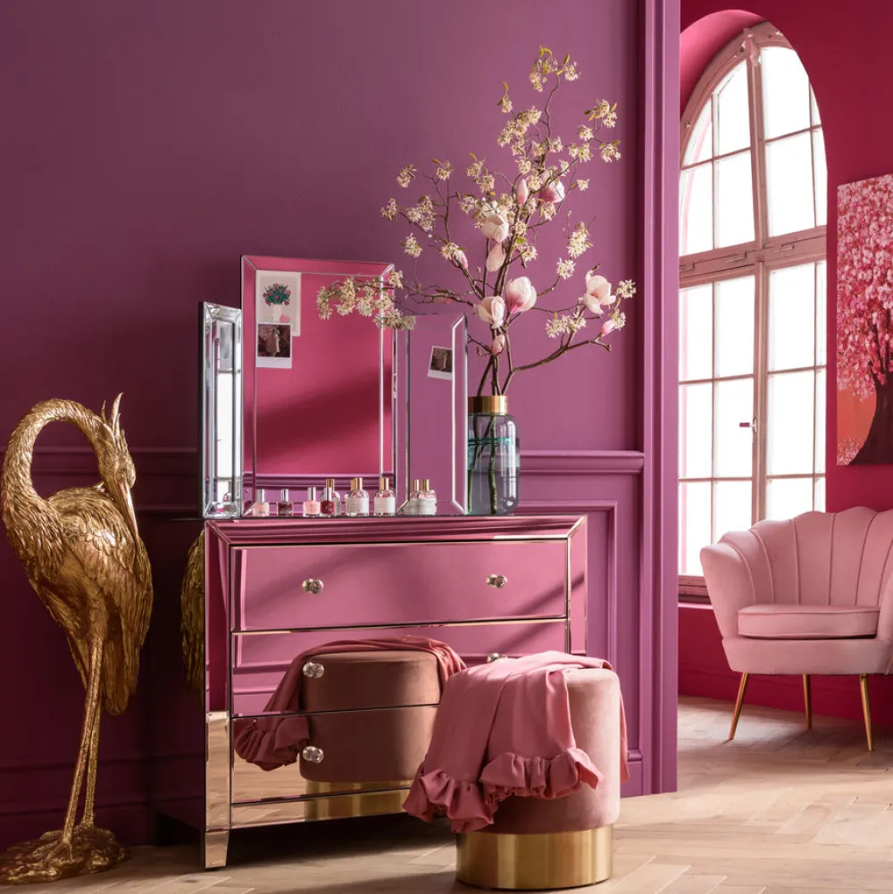 KARE Design Senkit|Olohuone*Luxury Pearl Lipasto, 3 Laatikkoa, Peililasia