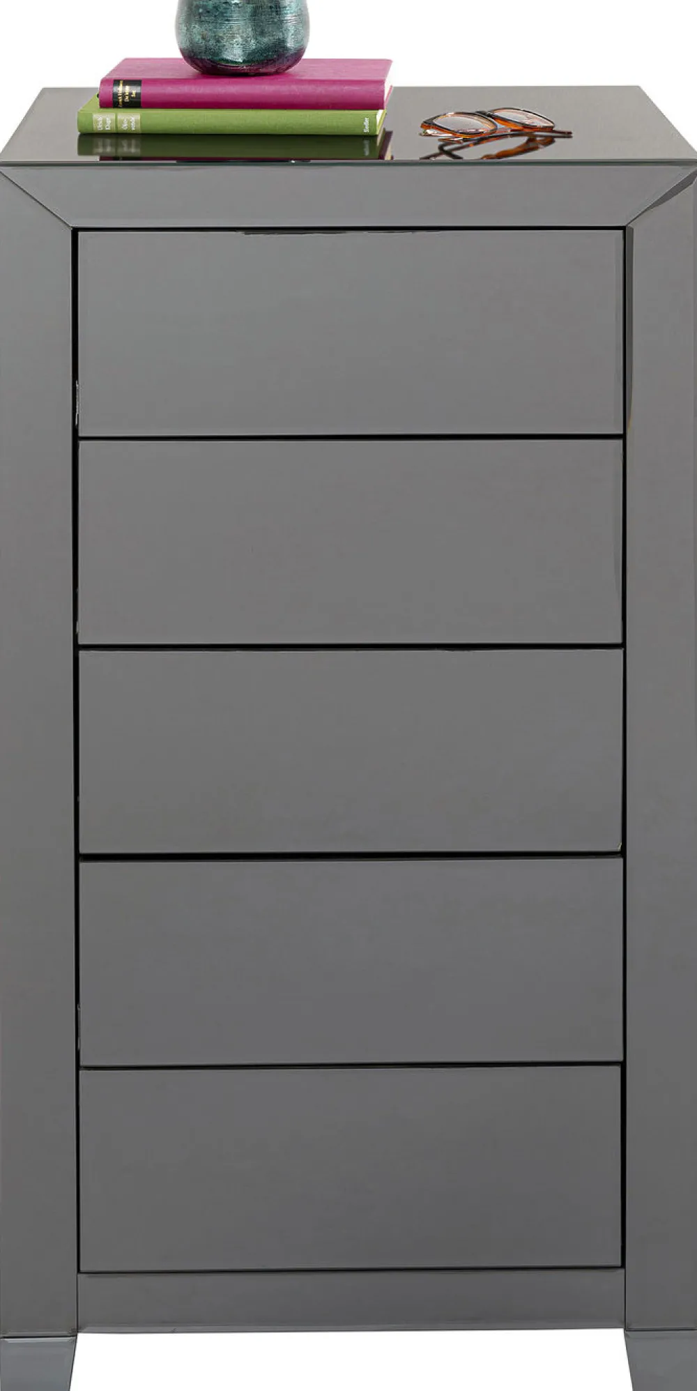 KARE Design Senkit|Lipastot*Luxury Push Korkea Lipasto 5 Laatikkoa, Harmaa