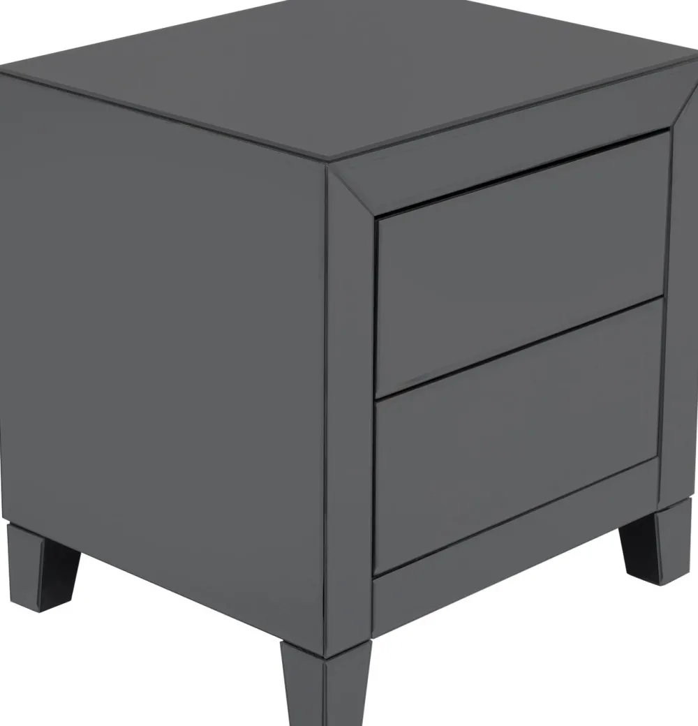 KARE Design Yöpöydät*Luxury Push Pieni Lipasto 2 Laatikkoa, Harmaa