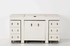 KARE Design Konsolipöydät Ja Sivupöydät*Make Up Combination Diva Croco Meikkipöytä, Valkoinen