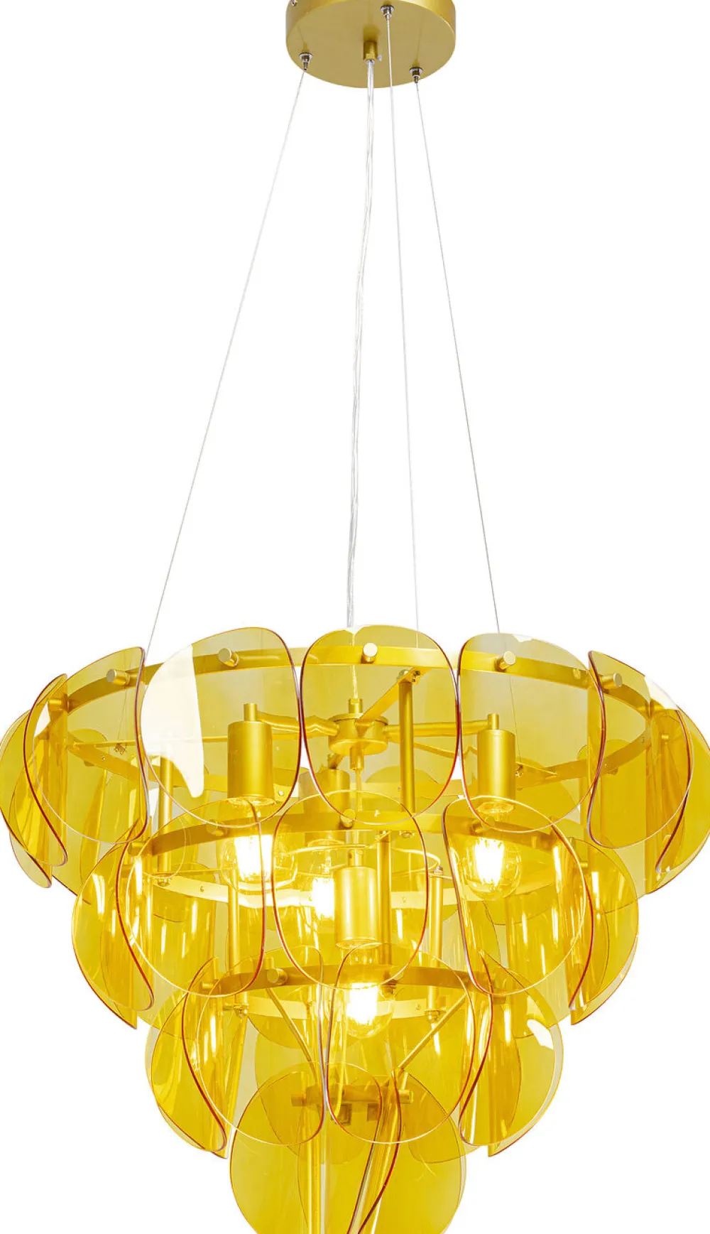 KARE Design Riippuvalaisimet*Mariposa Three Circle Riippuvalaisin Messinki Ø60cm