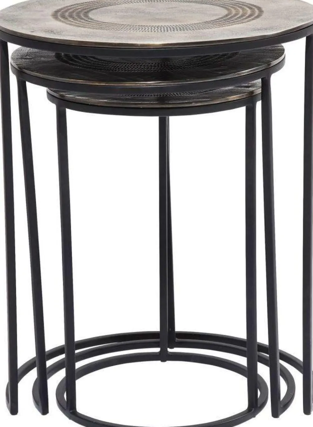 KARE Design Sohvapöydät*Marrakesh Sivupöytä Ø48cm (3/Setti)