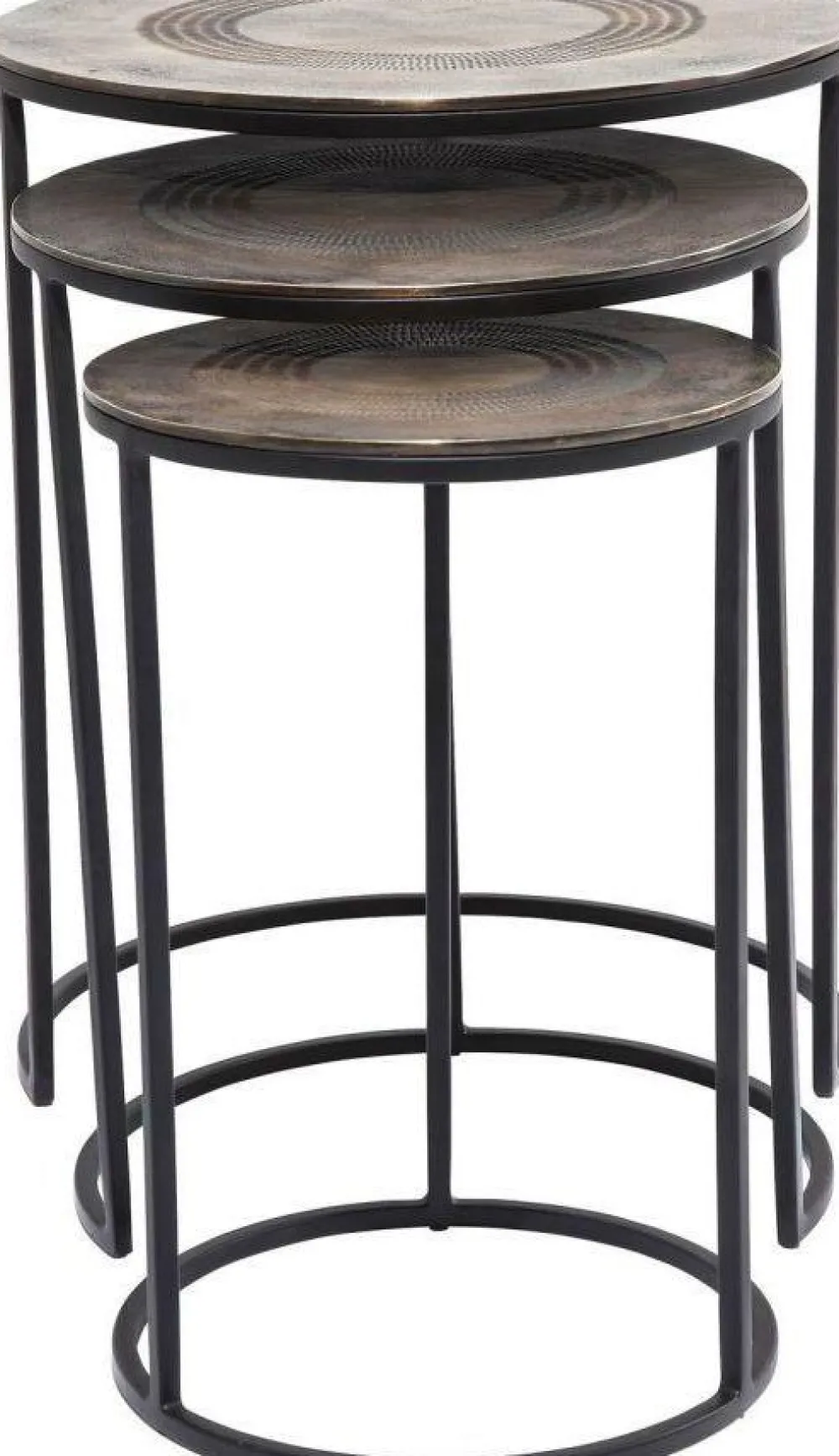 KARE Design Sohvapöydät*Marrakesh Sivupöytä Ø48cm (3/Setti)