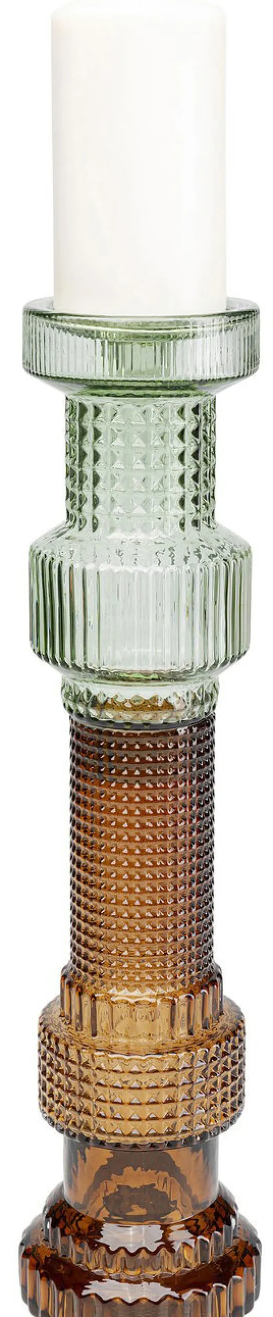 KARE Design Lyhdyt|Kynttilänjalat*Marvelous Duo Green Brown Kynttilänjalka 49cm