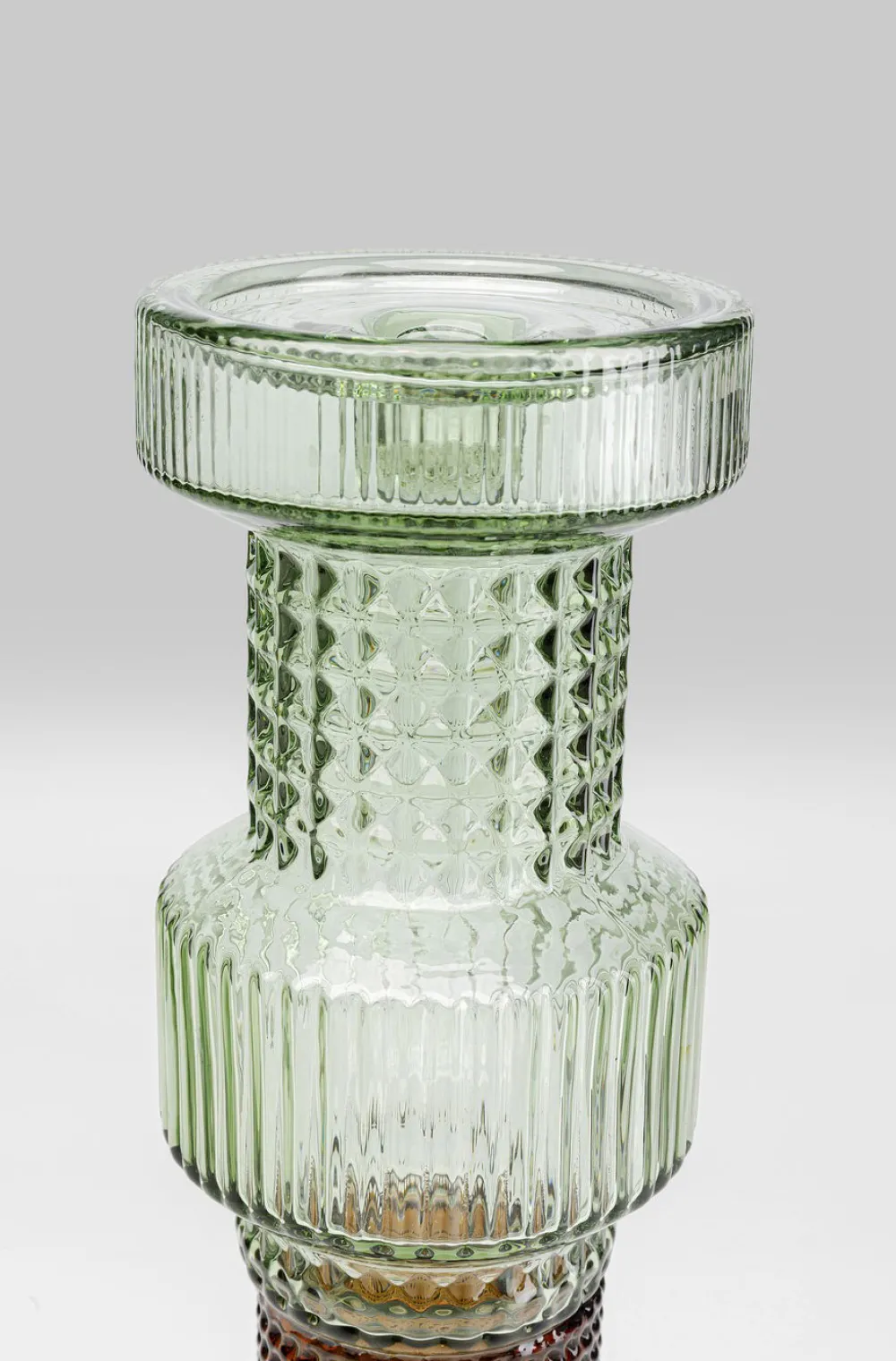 KARE Design Lyhdyt|Kynttilänjalat*Marvelous Duo Green Brown Kynttilänjalka 49cm