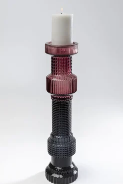 KARE Design Lyhdyt|Kynttilänjalat*Marvelous Duo Kynttilänjalka, Pinkki-harmaa 49cm