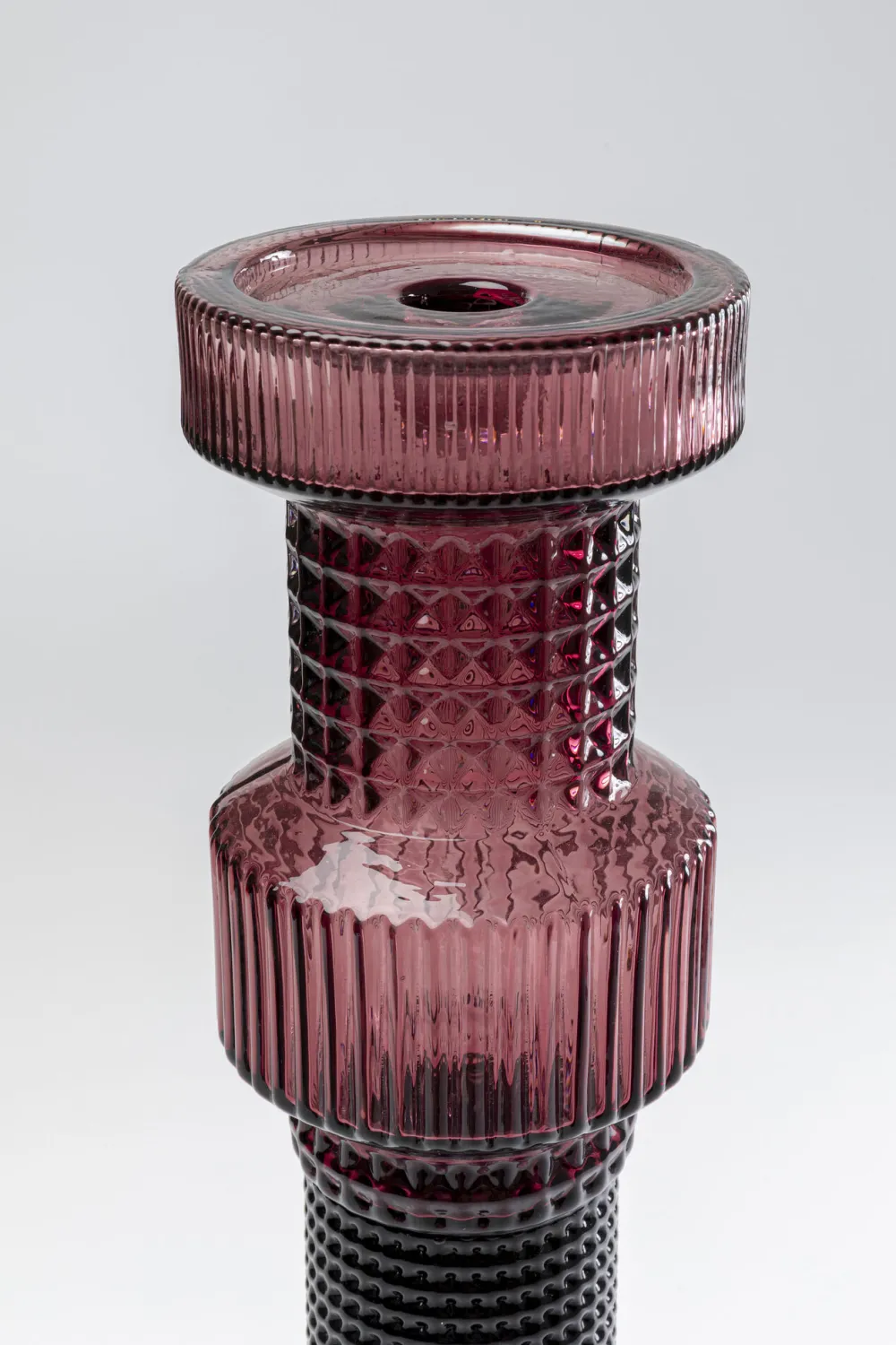 KARE Design Lyhdyt|Kynttilänjalat*Marvelous Duo Kynttilänjalka, Pinkki-harmaa 49cm