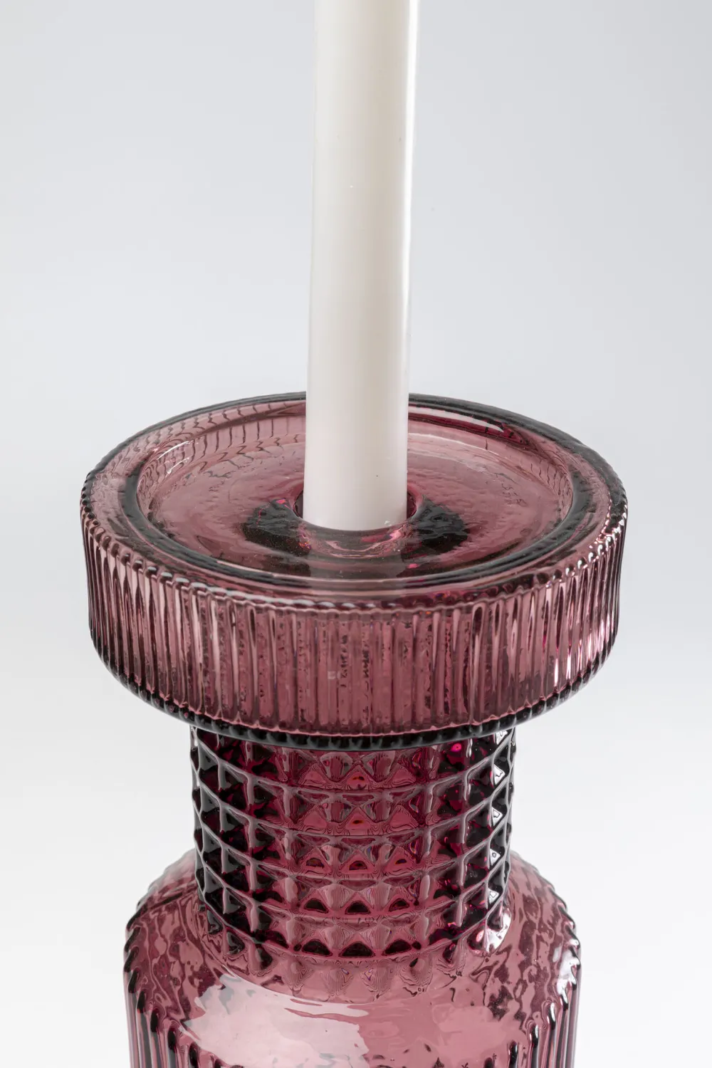 KARE Design Lyhdyt|Kynttilänjalat*Marvelous Duo Kynttilänjalka, Pinkki-harmaa 49cm