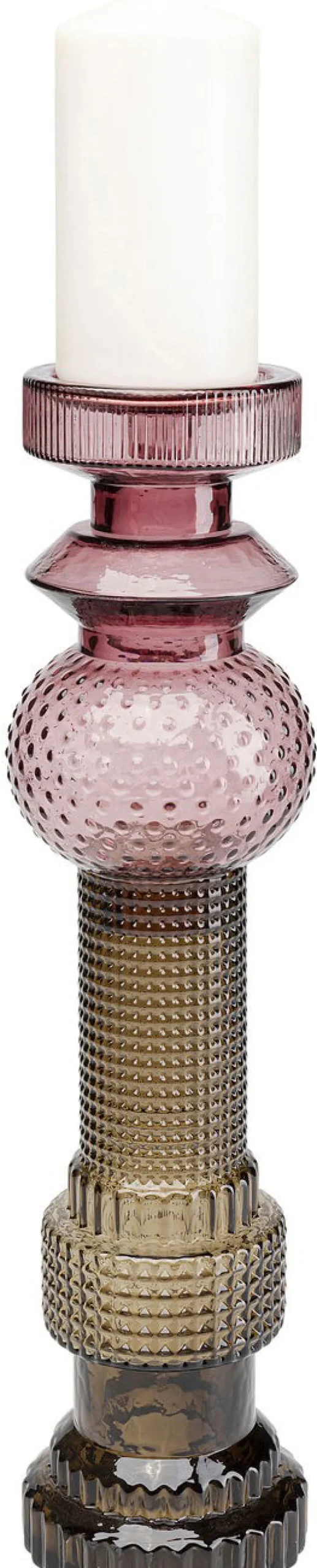 KARE Design Lyhdyt|Kynttilänjalat*Marvelous Duo Purple Grey Kynttilänjalka 49cm