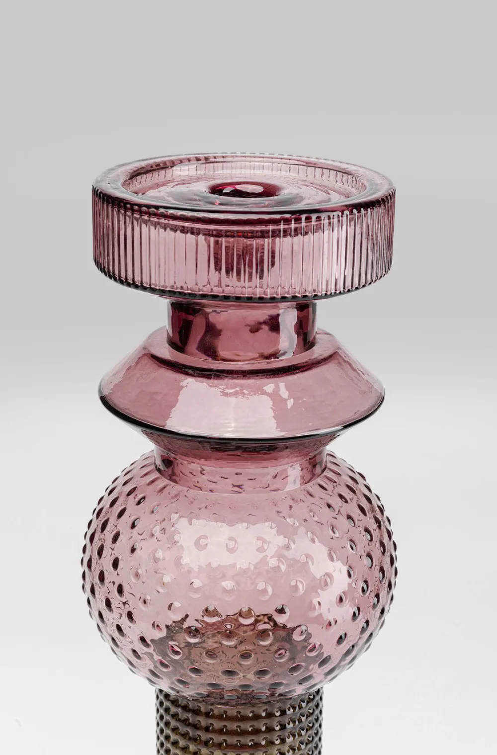 KARE Design Lyhdyt|Kynttilänjalat*Marvelous Duo Purple Grey Kynttilänjalka 49cm