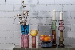 KARE Design Lyhdyt|Kynttilänjalat*Marvelous Duo Purple Grey Kynttilänjalka 49cm