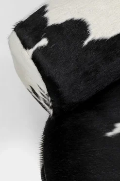 KARE Design Nojatuolit*Maye Pyörivä Nojatuoli, Lehmännahka, Musta-valkoinen