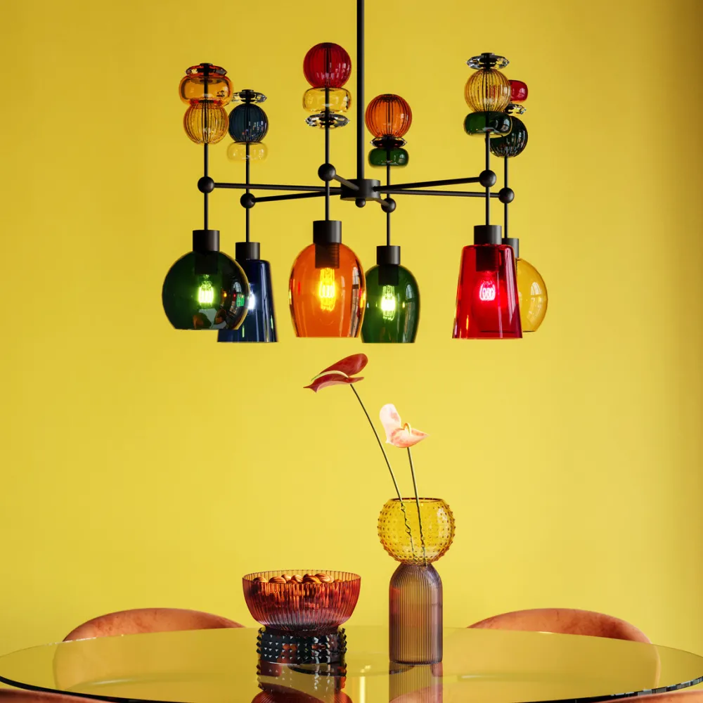 KARE Design Riippuvalaisimet*Mazzo Sei Riippuvalaisin Ø61cm