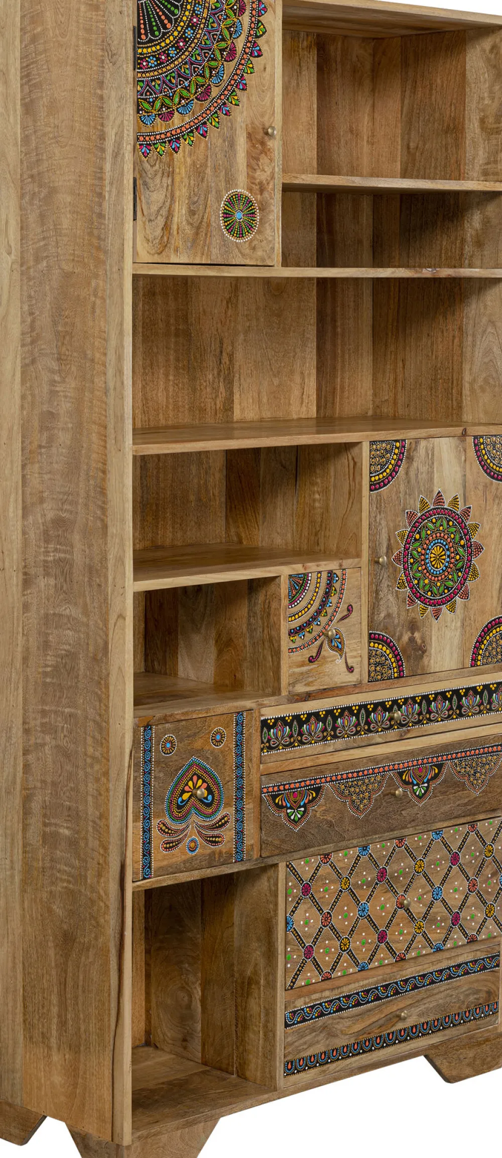 KARE Design Olohuone|Hyllyt*Menorca Kirjahylly Massiivi Mangopuu 90x193cm