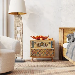 KARE Design Yöpöydät*Menorca Yöpöytä Massivi Mangopuu 50x46cm