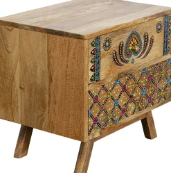 KARE Design Yöpöydät*Menorca Yöpöytä Massivi Mangopuu 50x46cm