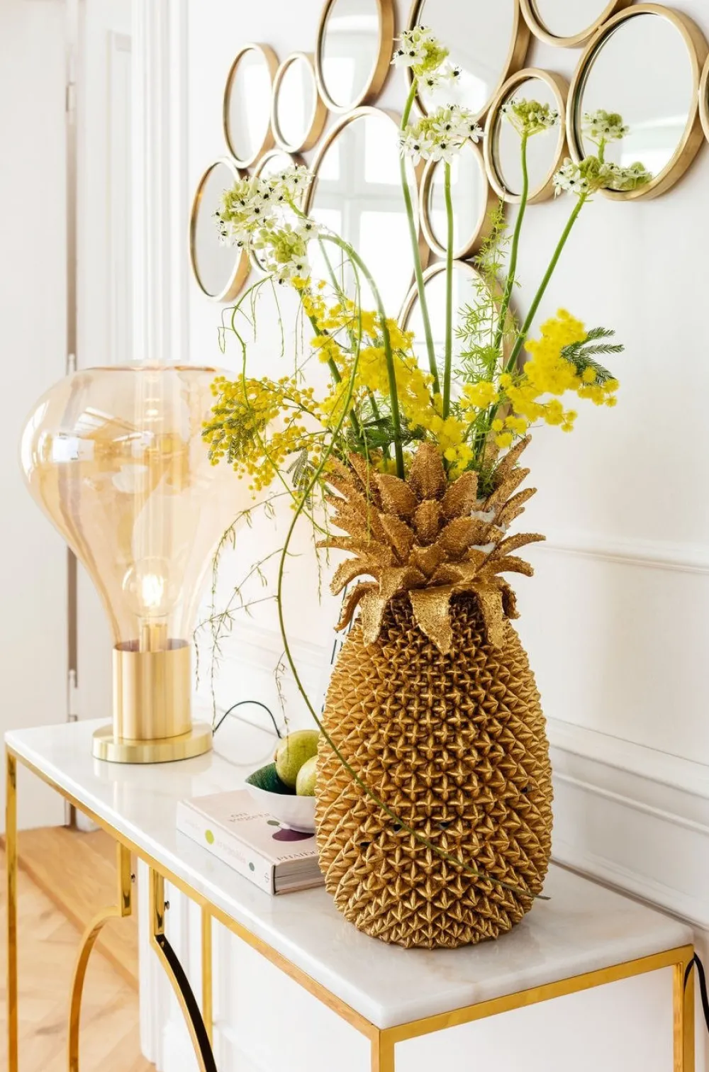 KARE Design Konsolipöydät Ja Sivupöydät*Miami Loft Konsolipöytä, Kulta 120cm