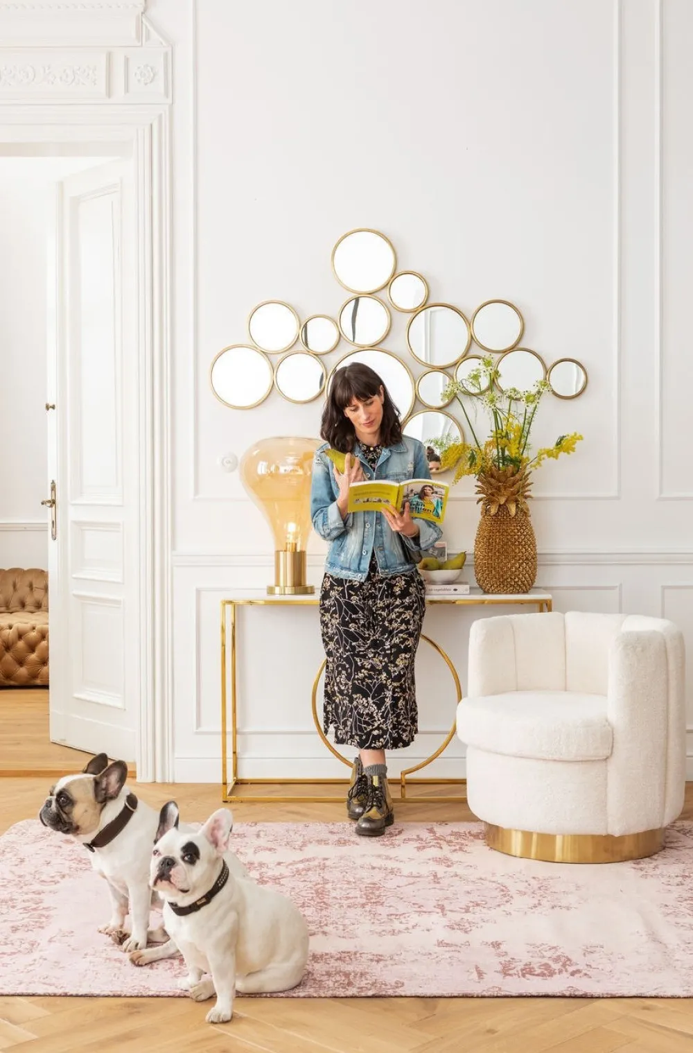 KARE Design Konsolipöydät Ja Sivupöydät*Miami Loft Konsolipöytä, Kulta 120cm