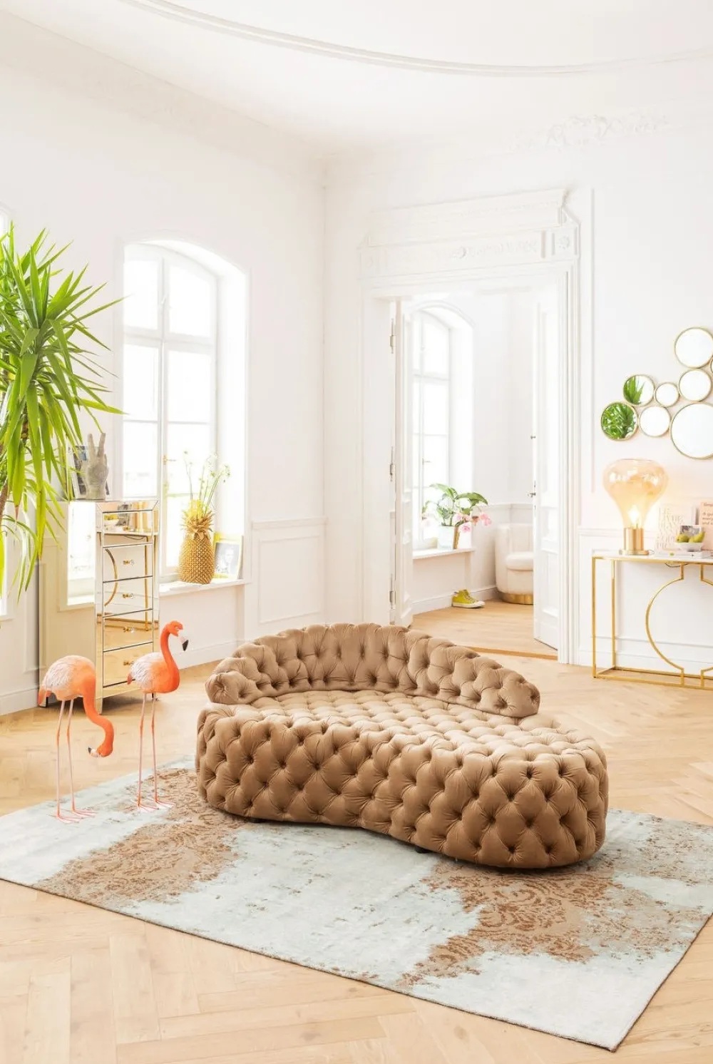 KARE Design Konsolipöydät Ja Sivupöydät*Miami Loft Konsolipöytä, Kulta 120cm