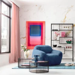 KARE Design Olohuone|Nojatuolit*Mika Blue Nojatuoli Sininen