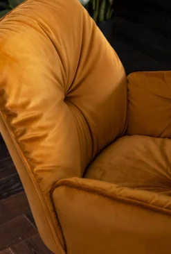 KARE Design Tuolit*Mila Tuoli Käsinojilla, Keltainen