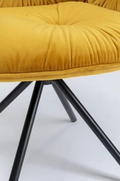KARE Design Tuolit*Mila Tuoli Käsinojilla, Keltainen