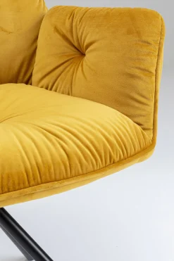 KARE Design Tuolit*Mila Tuoli Käsinojilla, Keltainen