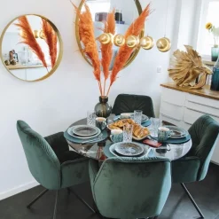 KARE Design Tuolit*Mila Tuoli Käsinojilla Vihreä